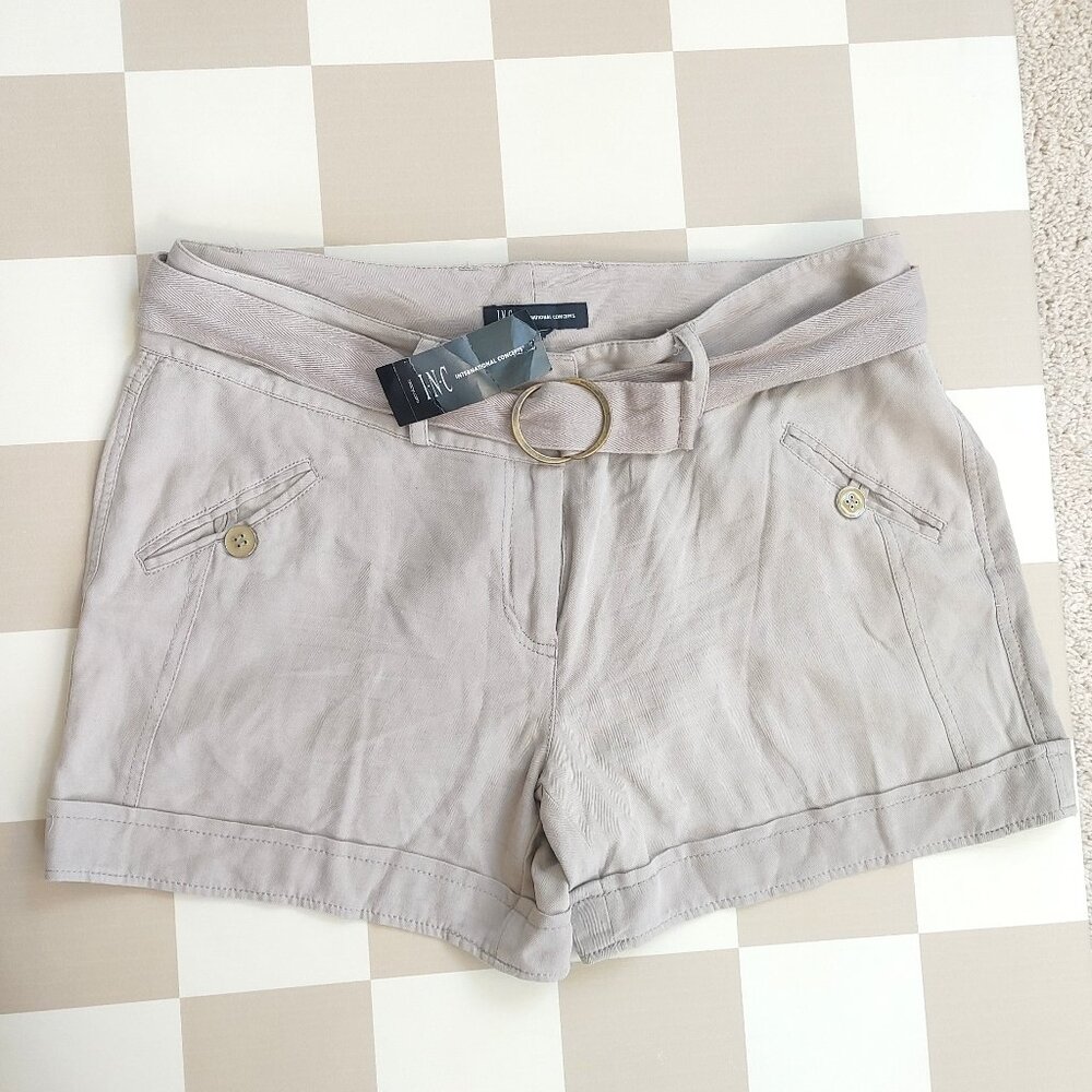 NWT INC International Concepts Silk Utility Flowy Shorts - Size 10